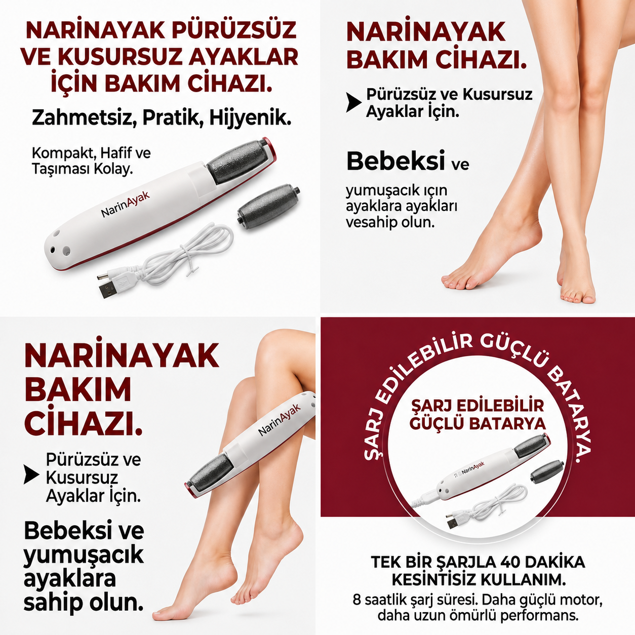 Elunis™ Professional Rechargeable Foot File