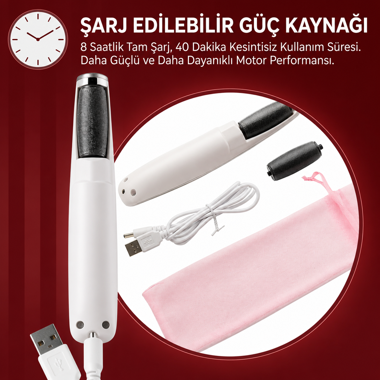 Elunis™ Professional Rechargeable Foot File