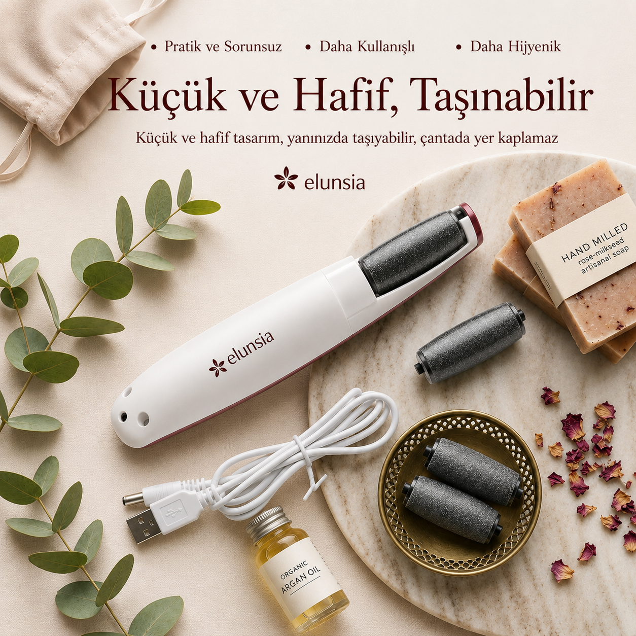 Elunsia™ Profesyonel Şarjlı Ayak Törpüsü